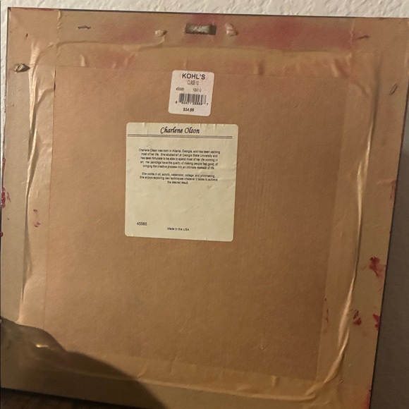 Kohl's Decorative Art with Red Accents - Picture 2 of 3